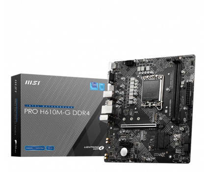 Płyta główna MSI Płyta główna PRO H610M-G s1700 DDR4 DP/HDMI M.2 mATX PRO H610M-G DDR4